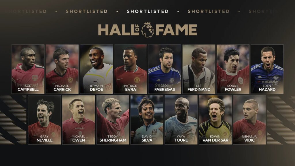 15 foști mari fotbaliști din Premier League, nominalizați pentru includerea în Hall of Fame 15 foști mari fotbaliști din Premier League, nominalizați pentru includerea în Hall of Fame
