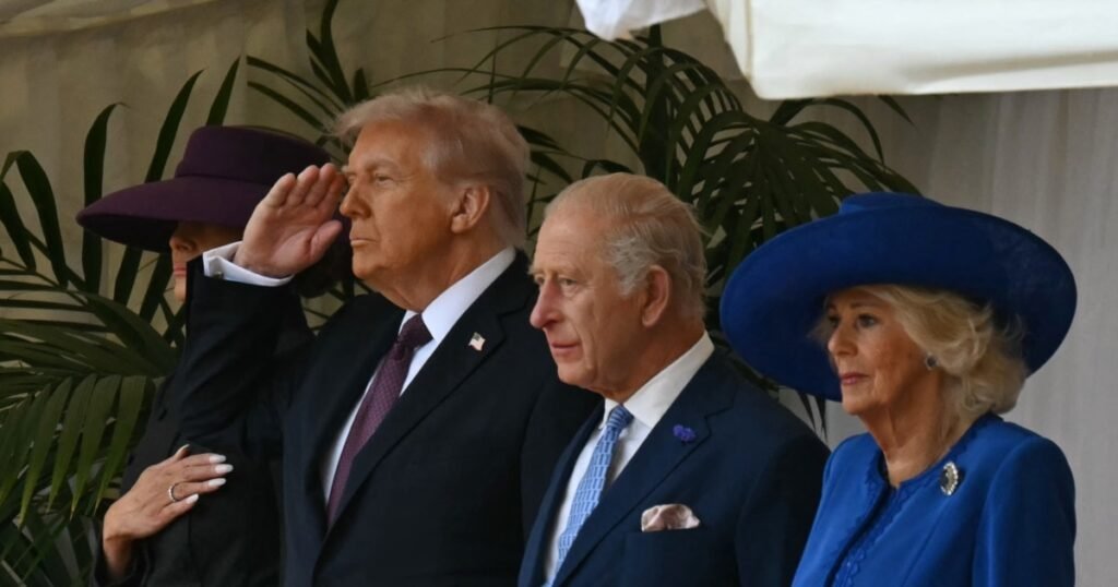 Donald Trump primit de Regele Charles cu salve de tun. În stradă, proteste anti-Trump pentru situația din Gaza