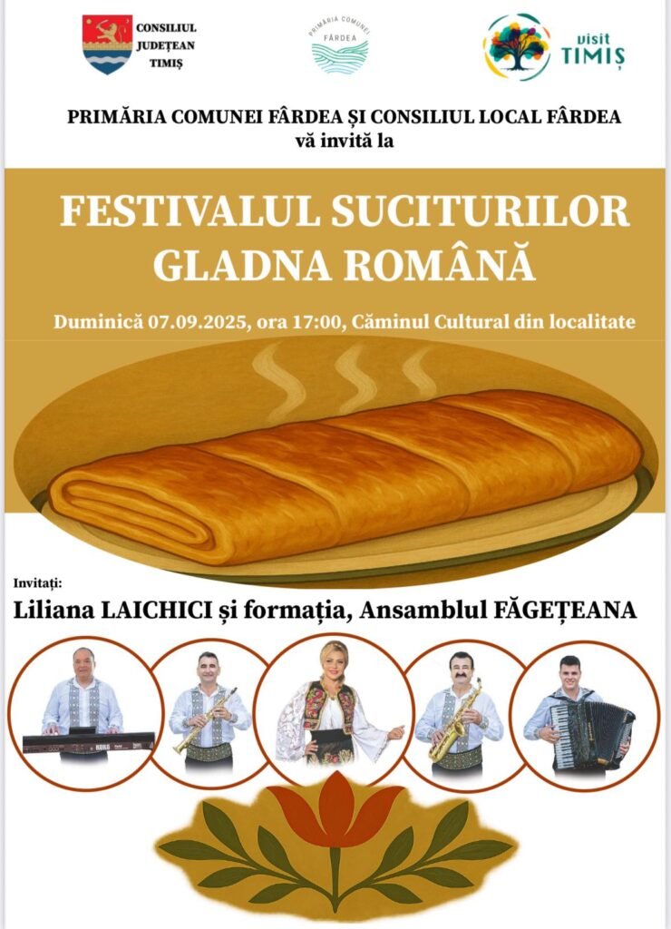 Recomandarea Visit Timiș pentru acest weekend-Festivalul Suciturilor din Gladna Română