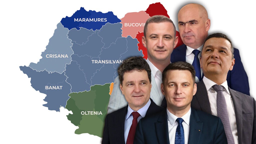Premieră post-'89 în geografia puterii: doar politicieni de peste Carpați controlează funcțiile-cheie în statul român și toate partidele mari