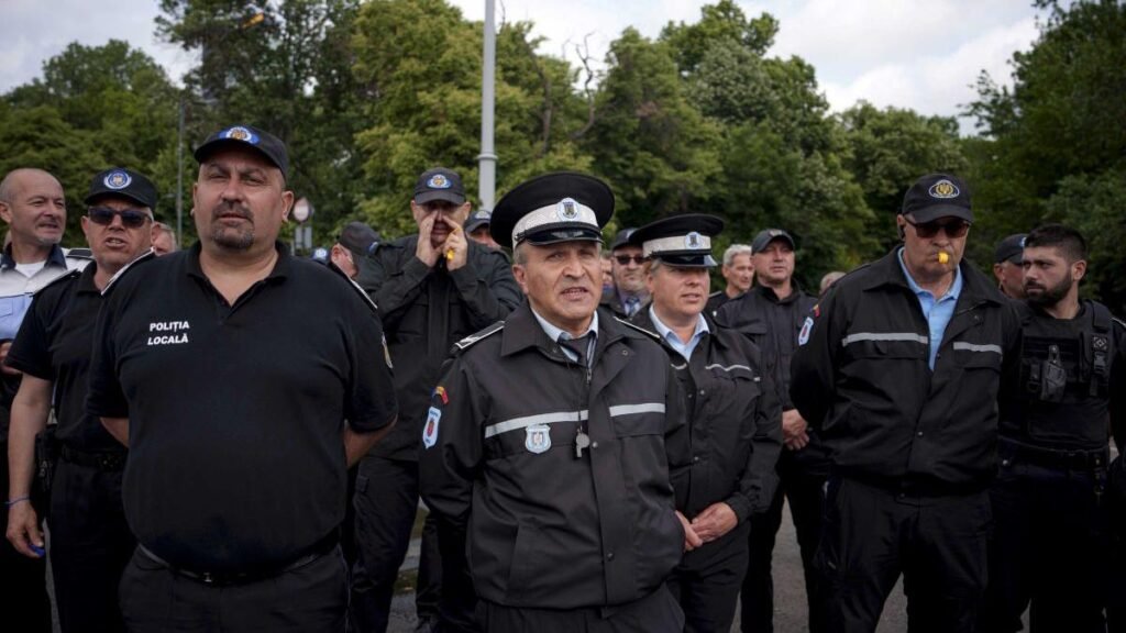 Miting al polițiștilor de penitenciare la Ministerul Justiției față de măsurile de restructure