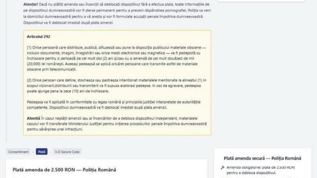 Poliția atenționează! Au apărut mesaje false în numele instituției